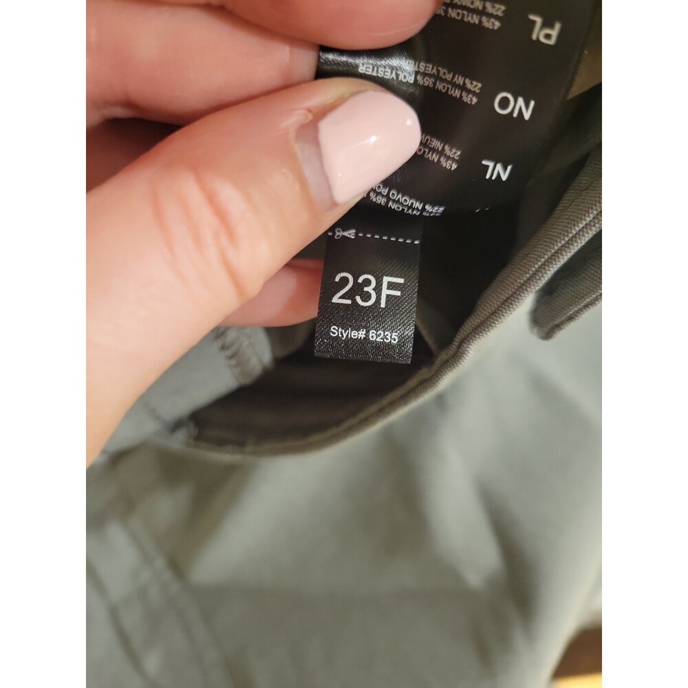 NWT Kuhl Trekr Pants Women's 4 Short Stone Gray Stretch Hiking Travel Cinch Hem - Picture 11 of 11